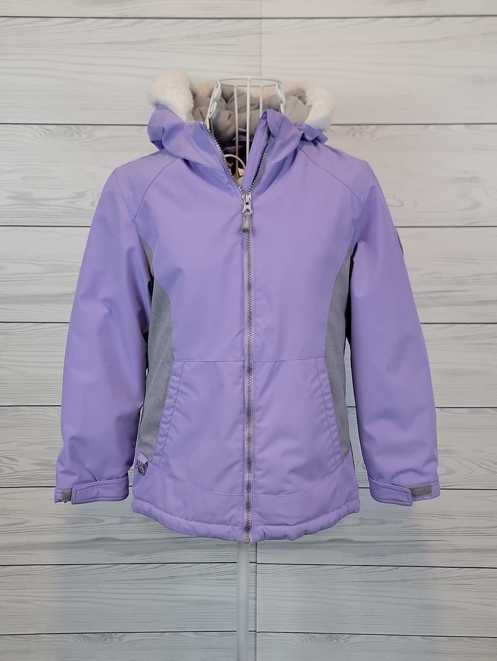 Gerry Girls' Lavender Winter Jacket with Hood Size M